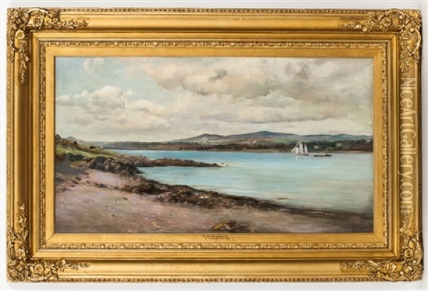 On The Clyde Oil Painting - George Houston