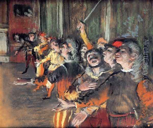 The Chorus Oil Painting - Edgar Degas