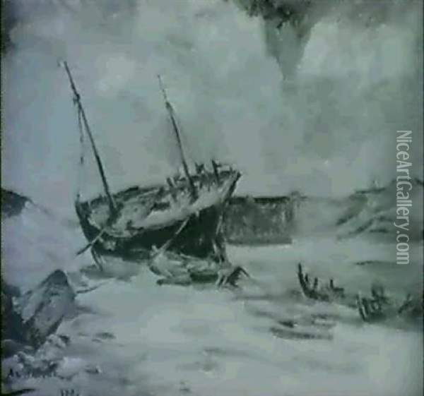 Dernier Refuge Oil Painting - Armand Gustave Gerard Jamar