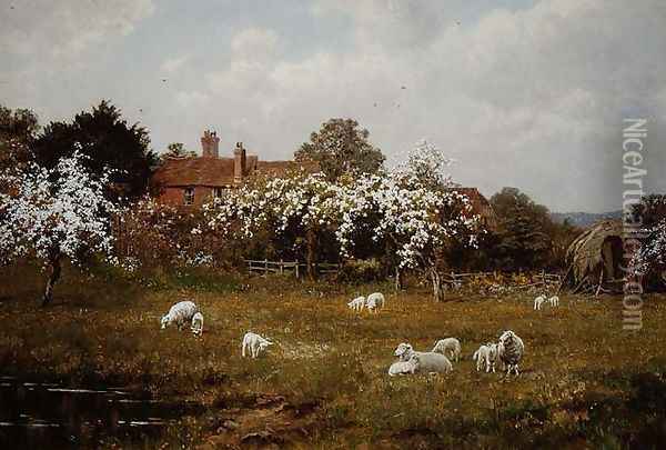 Spring at Fittleworth, Sussex Oil Painting - Edward Wilkins Waite