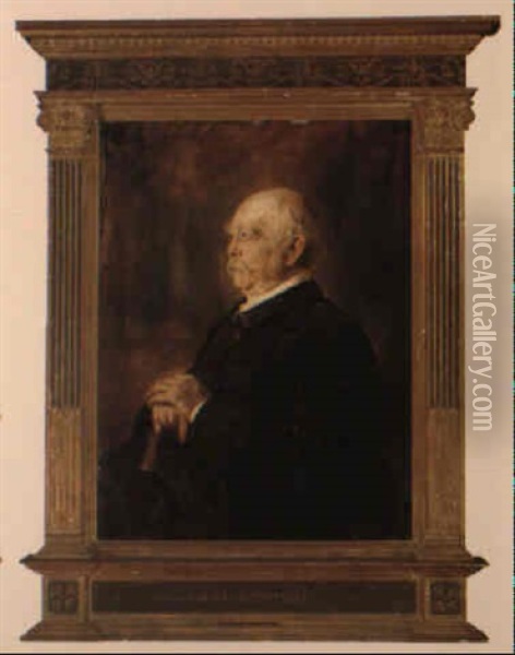 Otto Von Bismarck Oil Painting - Franz Seraph von Lenbach
