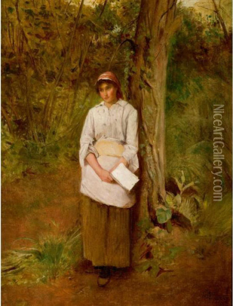 Distant Thoughts Oil Painting - Charles Sillem Lidderdale