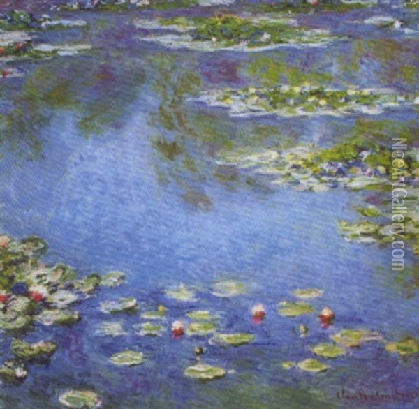 Nympheas Oil Painting - Claude Monet