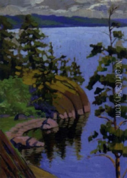 Landschaft Oil Painting - Nikolai Konstantinovich Roerich