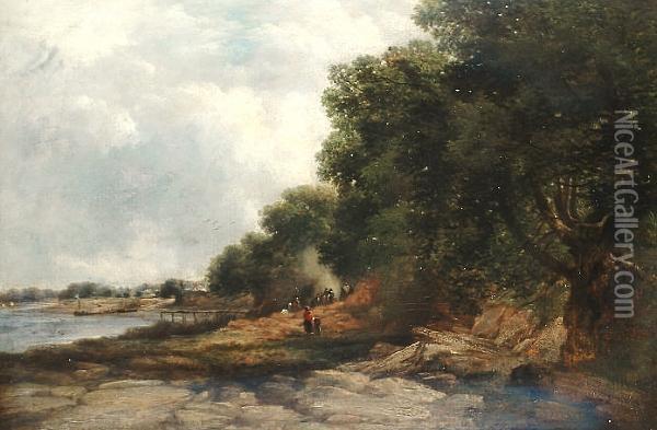 The Beach At Eastham Oil Painting - Benjamin Callow