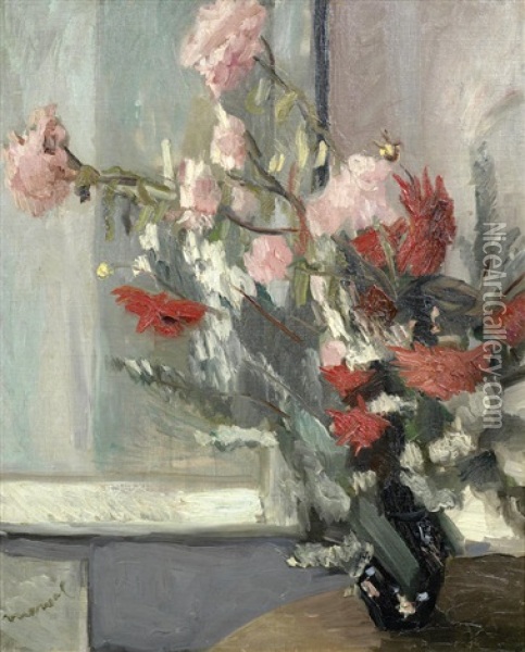 Fleurs Oil Painting - Jacqueline Marval