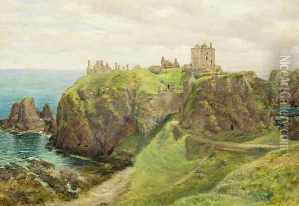 Dunnottar Castle Oil Painting - Sir George Reid