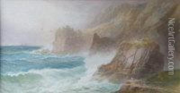 Land's End Shipping Oil Painting - Thomas Hart