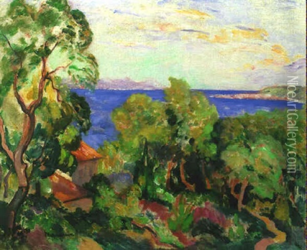 Le Golfe De St. Tropez Oil Painting - Henri Charles Manguin