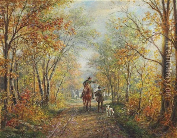 The Hunter Oil Painting - Edward Lamson Henry