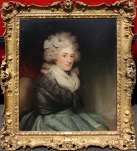 Portrait Of Emilia (emily) Charlotte Oil Painting - Sir John Hoppner