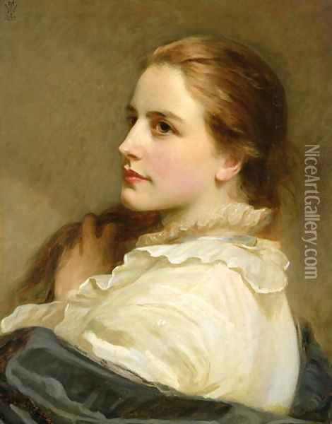 Alice, 1877 Oil Painting - Henry Tanworth Wells