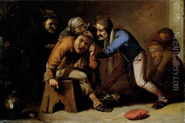 Die Kopdoperation Oil Painting - Pieter Jansz Quast