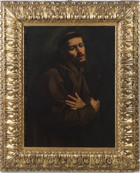 San Francesco Oil Painting - Giuseppe Vermiglio