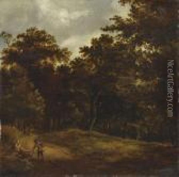 Landschaft Mit Rastendenfiguren Oil Painting - Salomon Rombouts