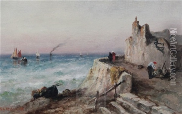 Coastal Scene Oil Painting - Sarah Louise Kilpack