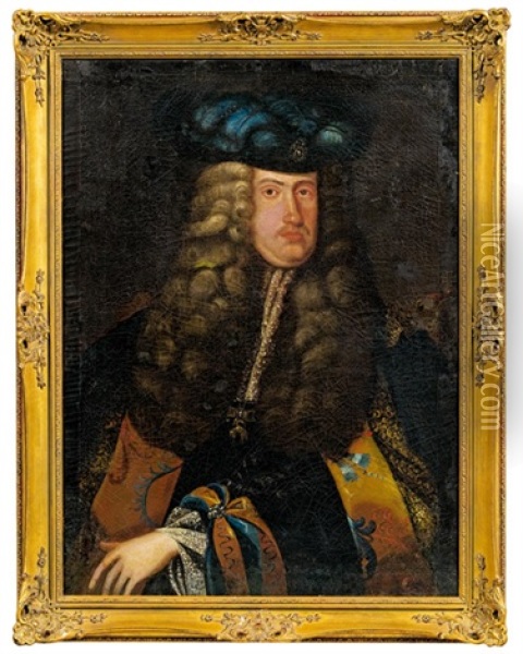 Kaiser Karl Vi. Oil Painting - Martin van Meytens the Younger