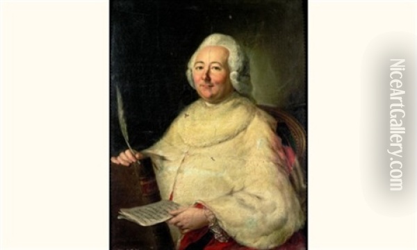 Portrait Du Docteur Antoine Louis (1723-1792) Oil Painting - Louis Vigee