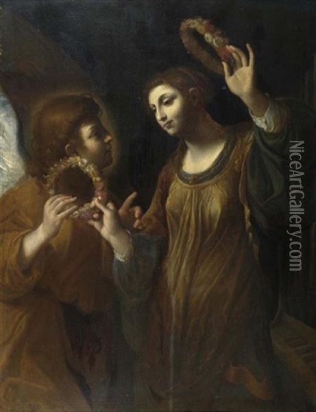 Heilige Caecilia Oil Painting - Lodovico (Il Cigoli) Cardi