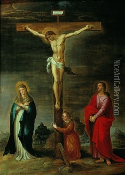 La Crucifixion Oil Painting - Pieter Lisaert IV