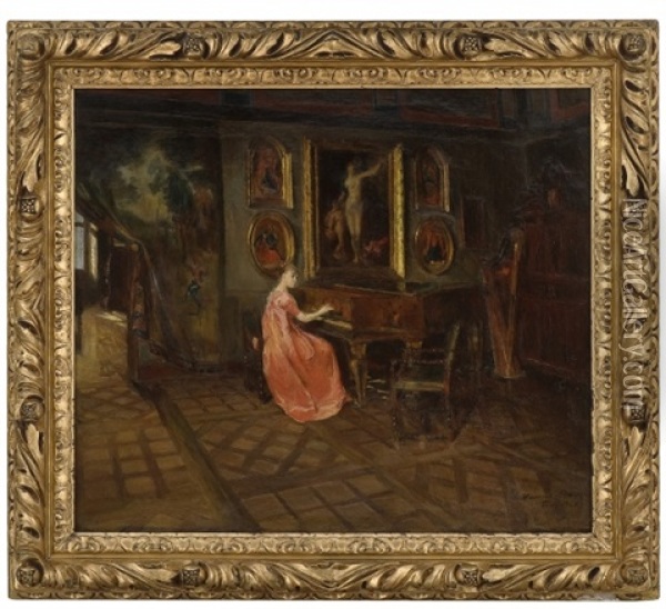 Andante Ii Oil Painting - Harriet Backer