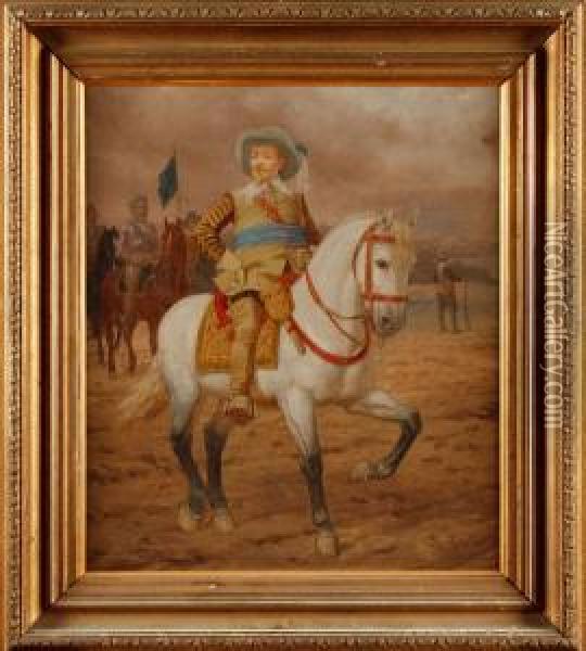 Gustaf Ii Adolf Till Hast Oil Painting - Thorvald Rasmussen