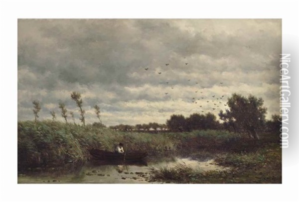 A Tranquil Morning Oil Painting - Willem Roelofs