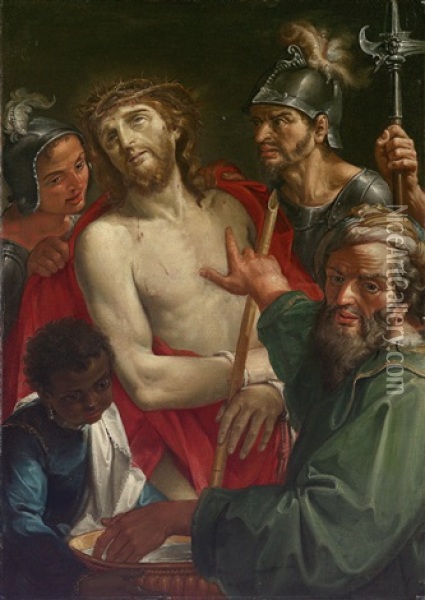 Ecce Homo Oil Painting - Giuseppe Marchesi