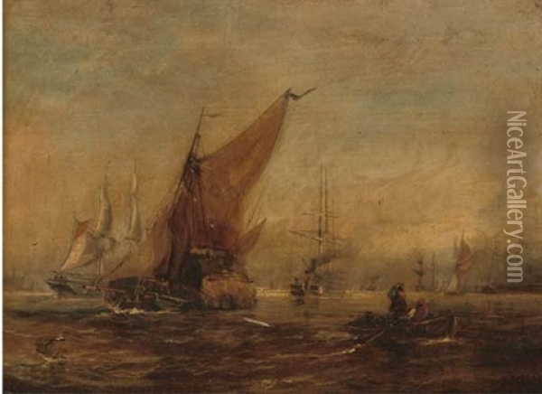 "blackwall" Oil Painting - George William Crawford Chambers