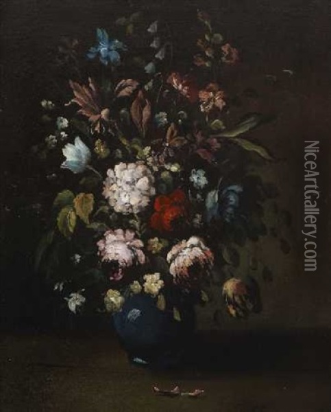Blumenstillleben Oil Painting -  Monogrammist V.G.
