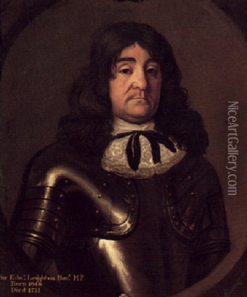 Portrait Of Sir Edward Leighton, Bt. Oil Painting - Pieter Nason