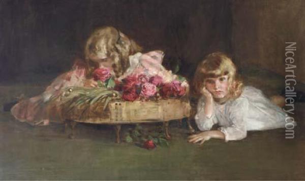 The Young Roses Oil Painting - John Mclure Hamilton