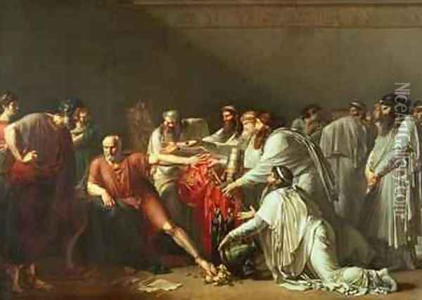 Hippocrates Refusing the Gifts of Artaxerxes I Oil Painting - Anne-Louis Girodet de Roucy-Triosson