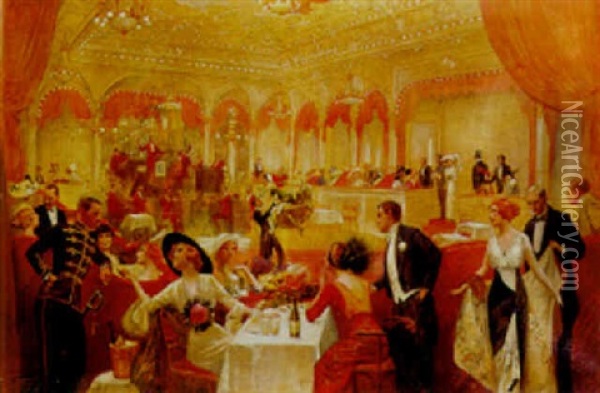 A Ball To Remember Oil Painting - Rudolf Fuchs