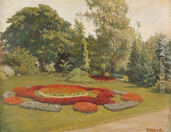 Linzer Volksgarten Oil Painting - Karl Hayd