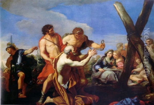 Saint Andrew Led To The Cross Of Martyrdom Oil Painting - Carlo Maratta