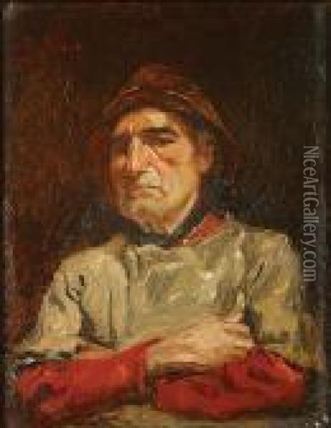 Portrait De Pecheur Oil Painting - Pieter Verhaert