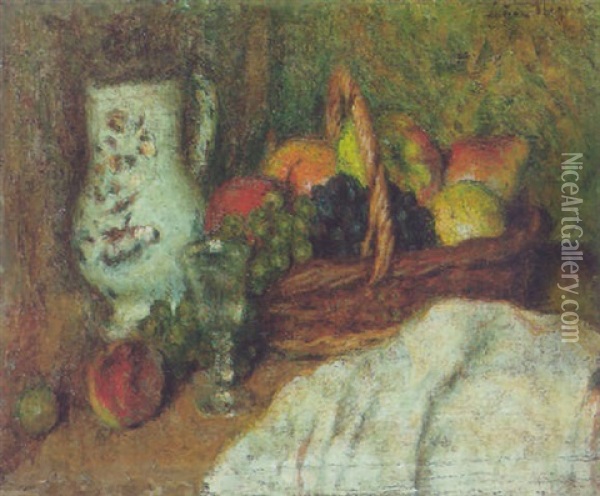 Nature Morte Oil Painting - Lucien Rene Mignon