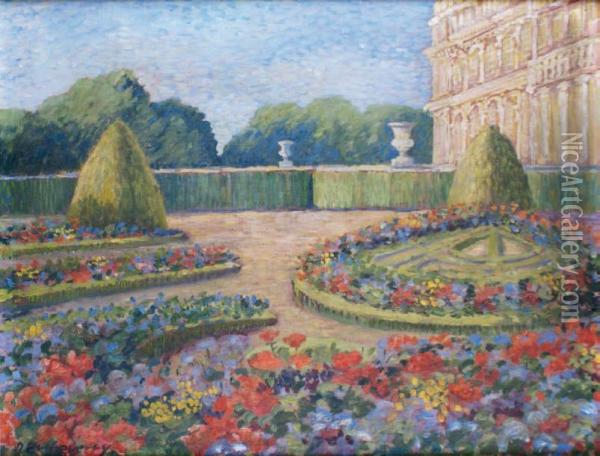 Versailles, Les Parterres Fleuris Oil Painting - Denis Etcheverry