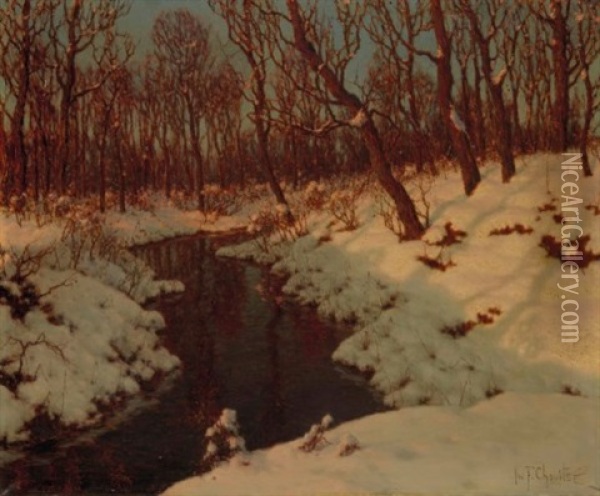 Soir D'hiver Oil Painting - Ivan Fedorovich Choultse