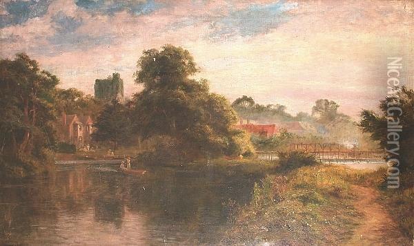 Lock Gallon, Cookham Oil Painting - Robert Gallon