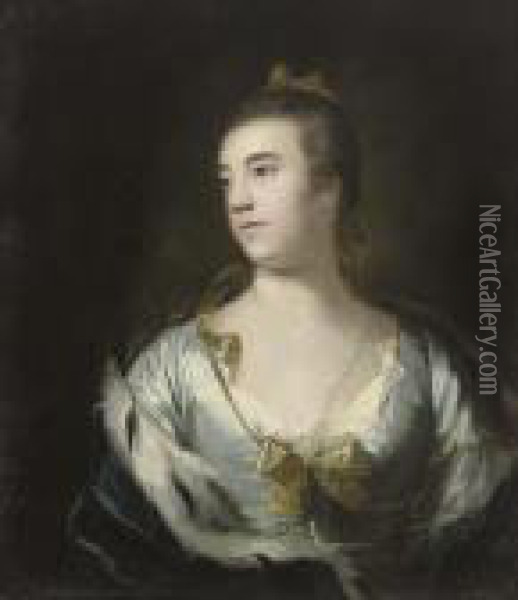 Portrait Of A Lady Oil Painting - Sir Joshua Reynolds