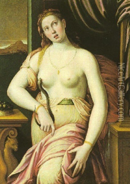 Cleopatra Oil Painting - Lucca Longhi