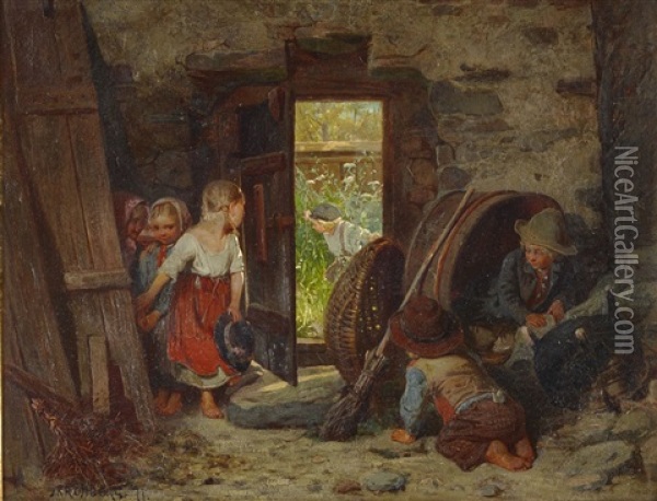 Kurragomma Oil Painting - Julius Johann Ferdinand Kronberg