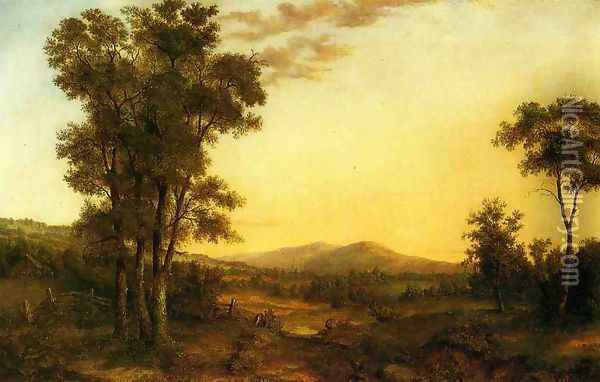 Hudson River Landscape Oil Painting - Asher Brown Durand