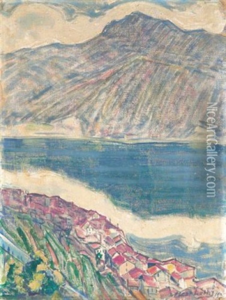 Landschaft, Tessin Oil Painting - Oscar Wilhelm Luethy