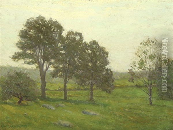Summer Landscape (probably Bloomfield, Nj) Oil Painting - Charles Warren Eaton