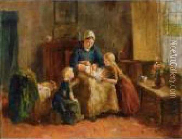 The Happy Family Oil Painting - Bernard Johann De Hoog