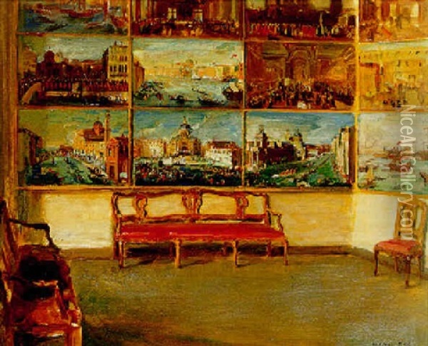 Palazzo Quirini Stampaglio Oil Painting - Walter Gay