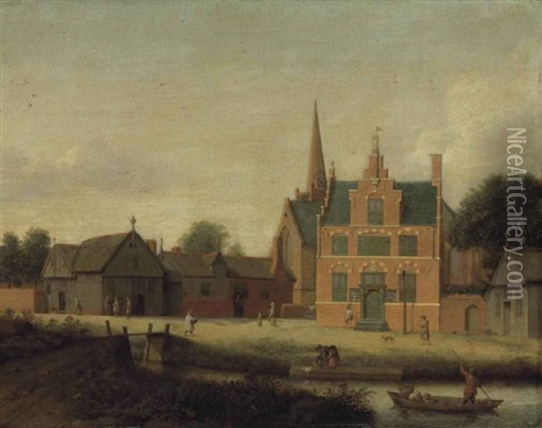 A View Of Assendelft Oil Painting - Pieter Janz Saenredam